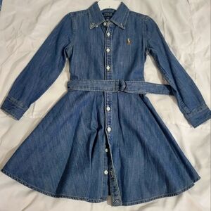 Toddler Girl Ralph Lauren Polo Dress. 4T. Worn once